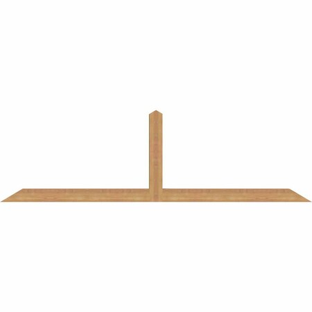 Ekena Millwork Portland Smooth Timber Gable Bracket, Western Red Cedar, 84"W x 24"H x 3 1/2"D x 3 1/2"F, 7/12 Pitch GBW084X24X0404POR00SWR